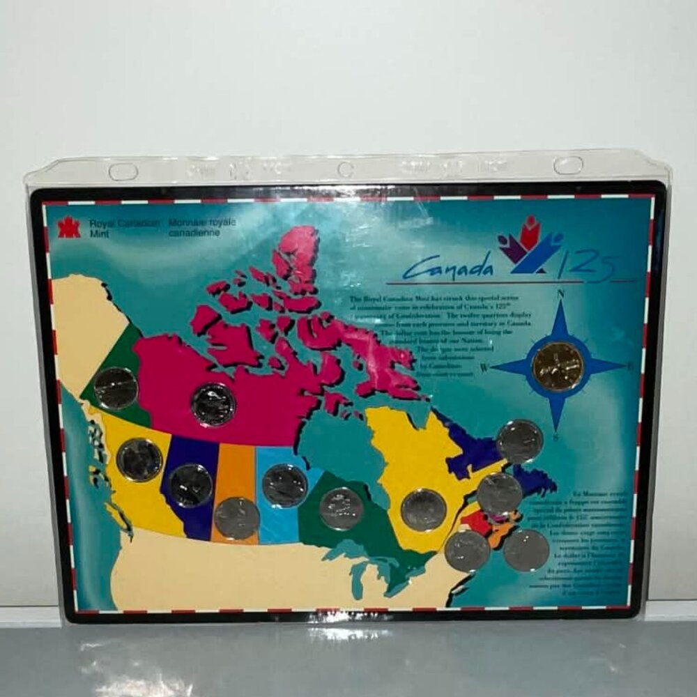1992 Royal Canadian Mint 13-coin set celebrating Canada's 125th Anniversary